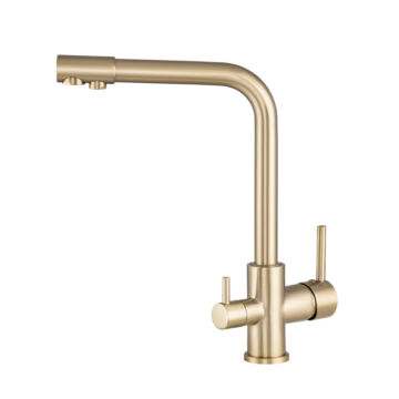 Side 3 utas konyhai csaptelep vízszűrő berendezéshez, arany Side 3 utas konyhai csaptelep vízszűrő berendezéshez, arany