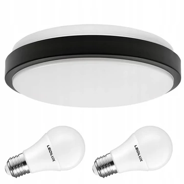 LEDLUX LX-924-2 mennyezeti, oldalfali lámpa, 2xE27, fekete