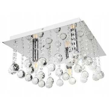 LEDLUX LX-1009 kristály mennyezeti lámpa,3xE14, króm