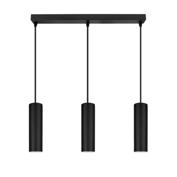 LEDLUX LX-1356 függesztett mennyezeti lámpa,3xGU10, fekete