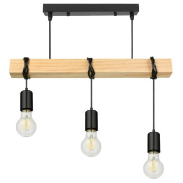 LEDLUX LX-1320 függesztett mennyezeti lámpa,3xE27, fekete