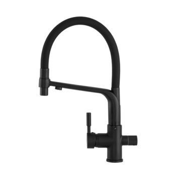 Vegas 3 utas konyhai csaptelep vízszűrő berendezéshez, fekete Vegas 3 utas konyhai csaptelep vízszűrő berendezéshez, fekete