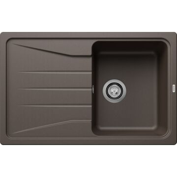 BLANCO SONA 45S Silgranit egymedencés csepegtetőtálcás gránit mosogató, szifonnal, kávébarna BLANCO SONA 45S Silgranit egymedencés csepegtetőtálcás gránit mosogató, szifonnal, kávébarna