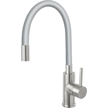 Ferro Zumba Flexibilis csövű inox csaptelep, szürke