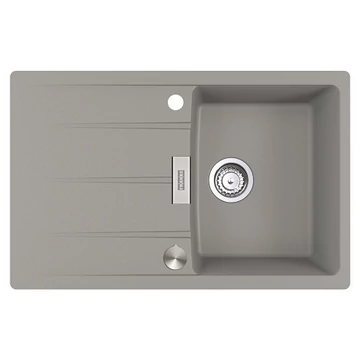 FRANKE CENTRO CNG-611-78 egymedencés gránit mosogató automata dugóemelő, szifonnal, fekete