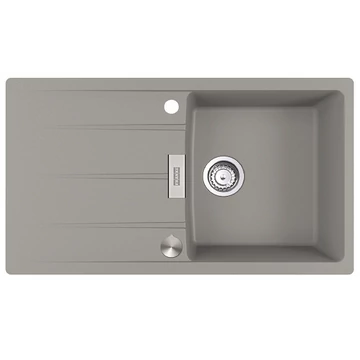 FRANKE CENTRO CNG-611-86 egymedencés gránit mosogató automata dugóemelő, szifonnal, szürke