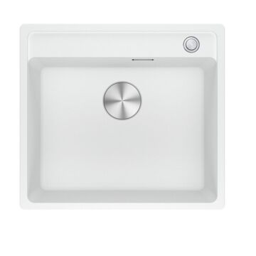 FRANKE MARIS 2.0 MRG 610-52 egymedencés gránit mosogató automata dugóemelő, szifonnal, fehér