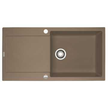 FRANKE MARIS MRG 611-100-XL egymedencés gránit mosogató automata dugóemelő, szifonnal, kasmír