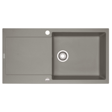 FRANKE MARIS MRG 611-100-XL egymedencés gránit mosogató automata dugóemelő, szifonnal, szürke