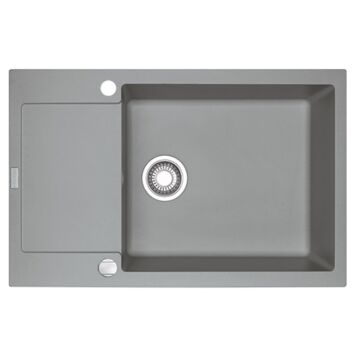 FRANKE MARIS MRG 611-78-XL egymedencés gránit mosogató automata dugóemelő, szifonnal, szürke