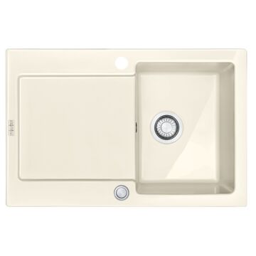 FRANKE MARIS MRK 611-78 egymedencés kerámia mosogató automata dugóemelő, szifonnal, magnólia