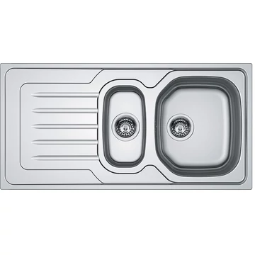 FRANKE ONDA LINE OLX 651 másfél medencés inox mosogató, szifonnal, bal