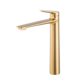 EVO magas fürdőszobai mosdó csaptelep arany EVO magas fürdőszobai mosdó csaptelep arany