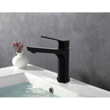 Lerma fürdőszobai mosdó csaptelep fekete Lerma fürdőszobai mosdó csaptelep fekete