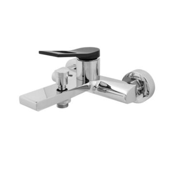 Róma kádtöltő fürdőszobai csaptelep króm-fekete Róma kádtöltő fürdőszobai csaptelep króm-fekete