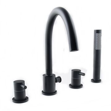 Roy kádtöltő csaptelep szett fekete Roy kádtöltő csaptelep szett fekete