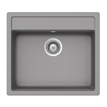 Schock Nemo N-100 Cristalite Croma egymedencés gránit mosogató dugóemelő, szifonnal, szürke