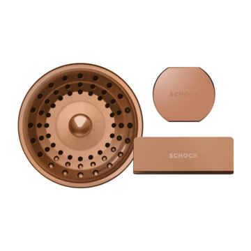 SCHOC  túlfolyó takaró TIAD100-D100L-D100LS Vörösréz SCHOC  túlfolyó takaró TIAD100-D100L-D100LS Vörösréz