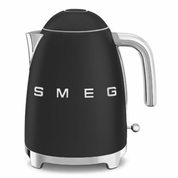 SMEG VÍZFORRALÓ, 50-es évek retro design, 1,7 liter, matt fekete SMEG VÍZFORRALÓ, 50-es évek retro design, 1,7 liter, matt fekete