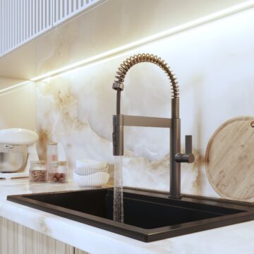 Spirál new konyhai csaptelep gun grey Spirál new konyhai csaptelep gun grey