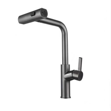 Rotary konyhai csaptelep gun gray Rotary konyhai csaptelep gun gray