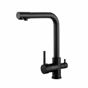 Side 3 utas konyhai csaptelep vízszűrő berendezéshez, fekete Side 3 utas konyhai csaptelep vízszűrő berendezéshez, fekete