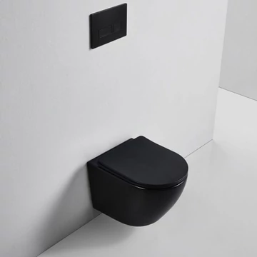 Gamma Misa gömbölyű WC csésze fekete
