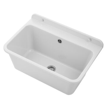 Large fali kézmosó, szifonnal, fehér Large fali kézmosó, szifonnal, fehér