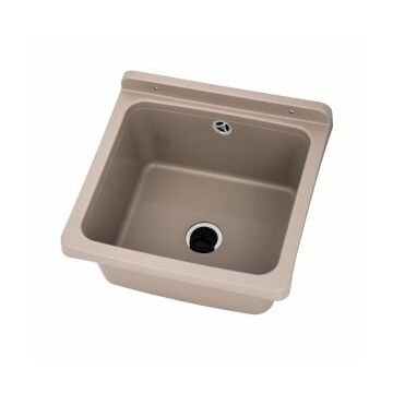 Riva fali kézmosó, szifonnal, bézs