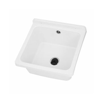 Riva fali kézmosó, szifonnal, fehér