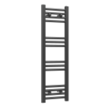 Törölközőszárító radiátor, Basic 30cm x 120cm, fekete