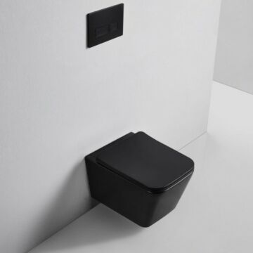 Gamma Misa szögletes WC csésze fekete