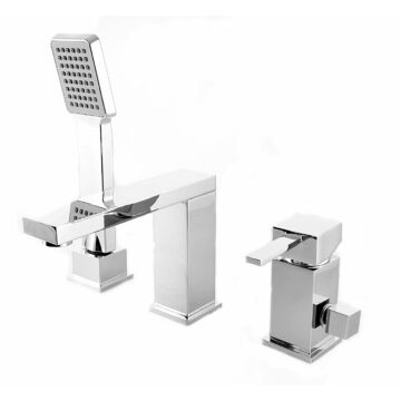 Cuadro kádtöltő csaptelep szett króm Cuadro kádtöltő csaptelep szett króm