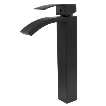Kaskada magasított fürdőszobai mosdó csaptelep fekete Kaskada magasított fürdőszobai mosdó csaptelep fekete