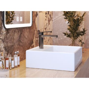 Axel fürdőszobai mosdó csaptelep gun grey Axel fürdőszobai mosdó csaptelep gun grey