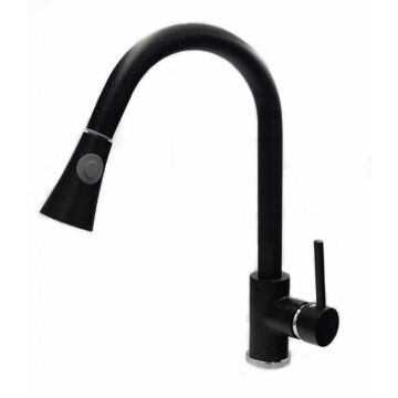 Taru konyhai csaptelep fekete-szemcsés Taru konyhai csaptelep fekete-szemcsés