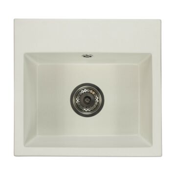 Mini Don egymedencés gránit mosogató automata szűrőkosaras leeresztővel fehér Mini Don egymedencés gránit mosogató automata szűrőkosaras leeresztővel fehér