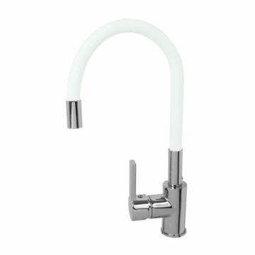 Flex konyhai csaptelep fehér-króm Flex konyhai csaptelep fehér-króm