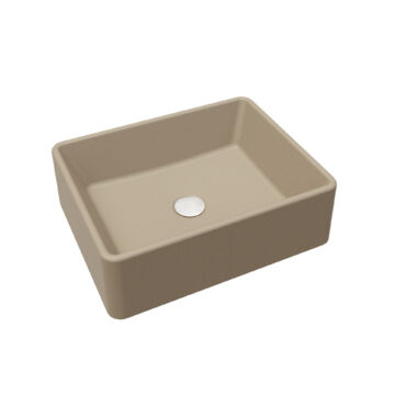 KLARA pultra építhető gránit mosdókagyló bézs színben KLARA pultra építhető gránit mosdókagyló bézs színben