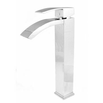 Kaskada magasított fürdőszobai mosdó csaptelep króm Kaskada magasított fürdőszobai mosdó csaptelep króm