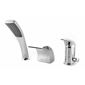 Kaskada fürdőszobai kádtöltő csaptelep szett króm Kaskada fürdőszobai kádtöltő csaptelep szett króm