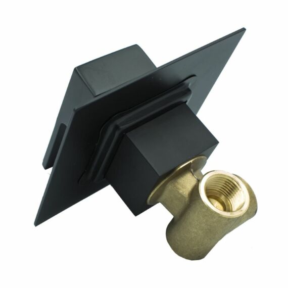 bidézuhany szögletes matt fekete