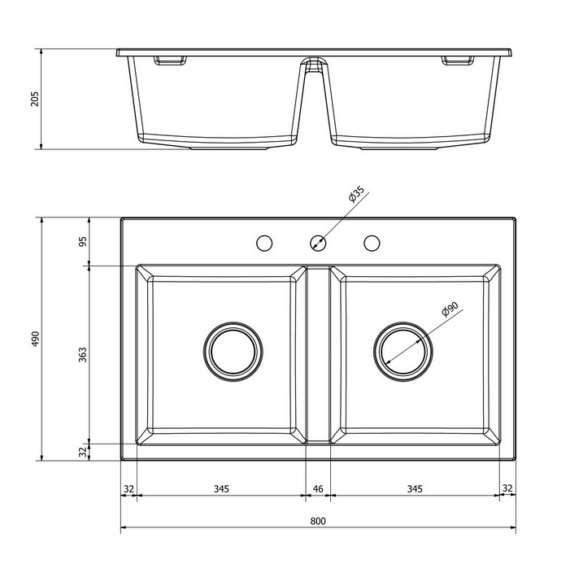 Exclusive 20 kétmedencés gránit mosogató méretek