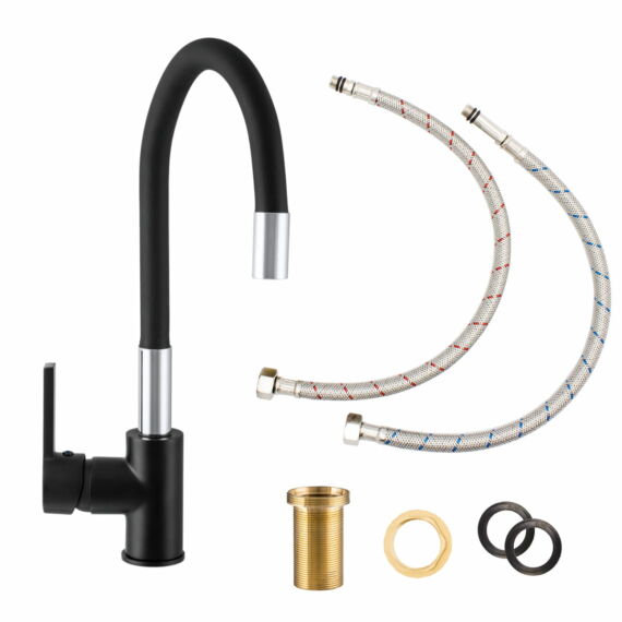 Flex 2 konyhai csaptelep fekete-króm