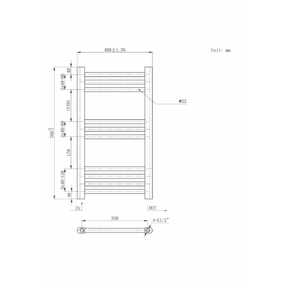Törölközőszárító radiátor