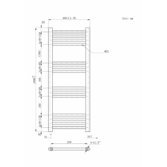 Törölközőszárító radiátor