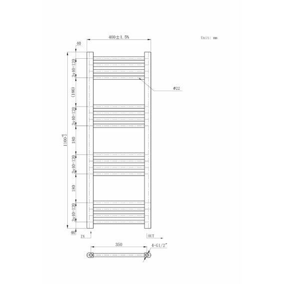 Törölközőszárító radiátor