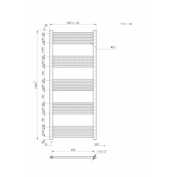 Törölközőszárító radiátor