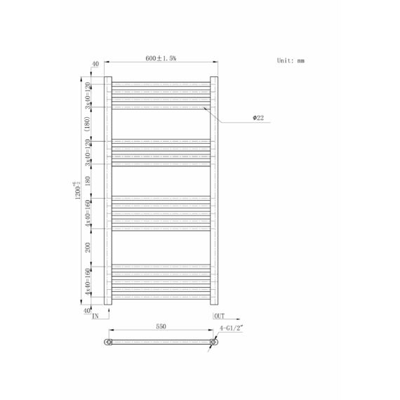 Törölközőszárító radiátor