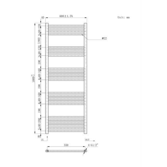 Törölközőszárító radiátor